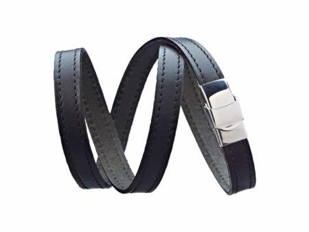 Leather straps triple turn