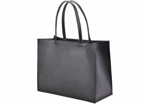 Horizontal Leather Paper bag