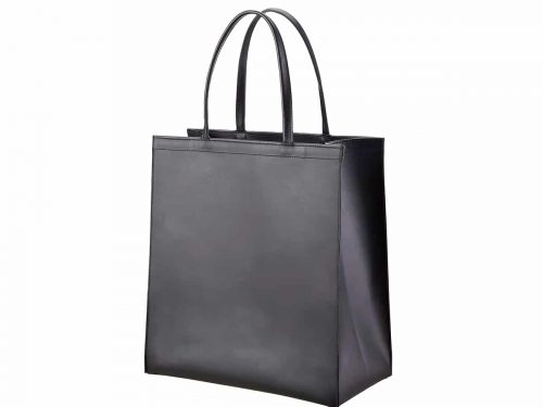 Vertical Leather Paper bag