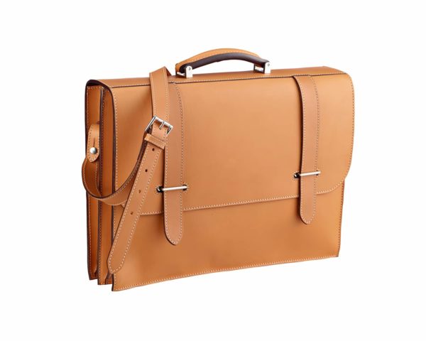 Traditional briefcase with hasps
