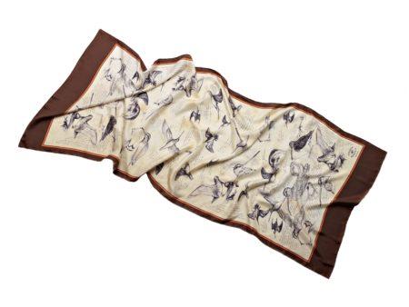 Long silk scarf-snipe