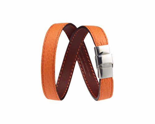 Leather straps double turn