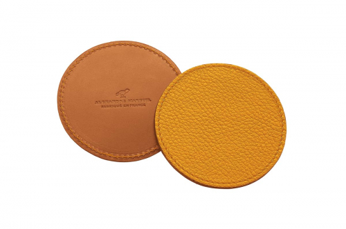 Sous verre en cuir personnalisable