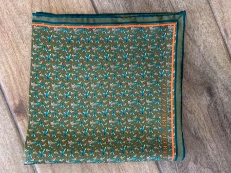 Pochette oiseaux verts